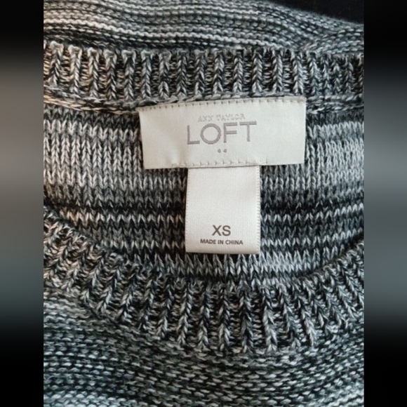 Black and Gray Striped Sweater Dress Size XS - Picture 7 of 8